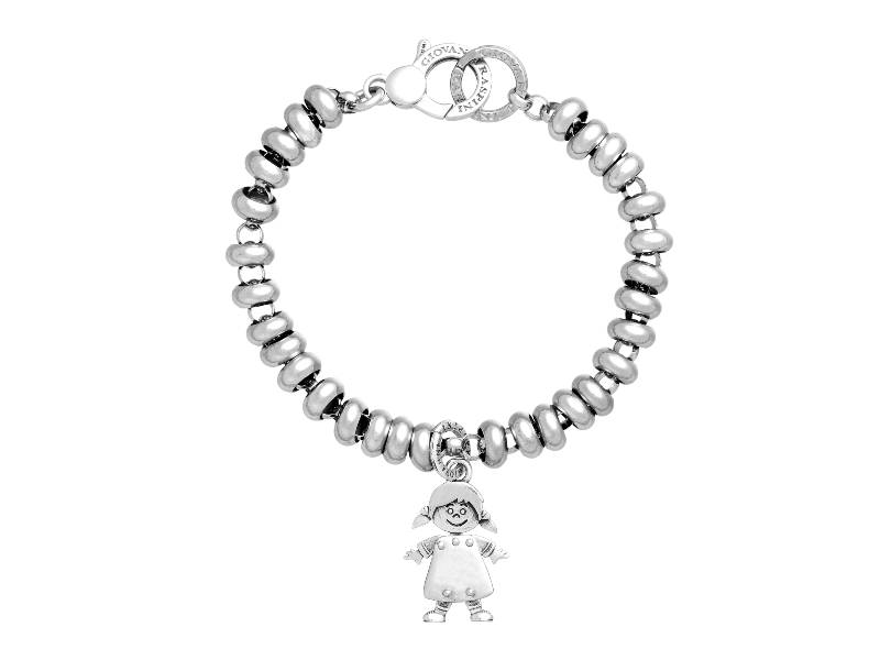 GIRL SILVER BRACELET CHARMS GIOVANNI RASPINI 11463